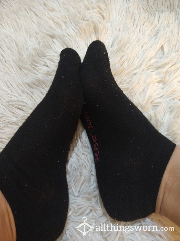 Black Betsey Johnson Ankle Socks