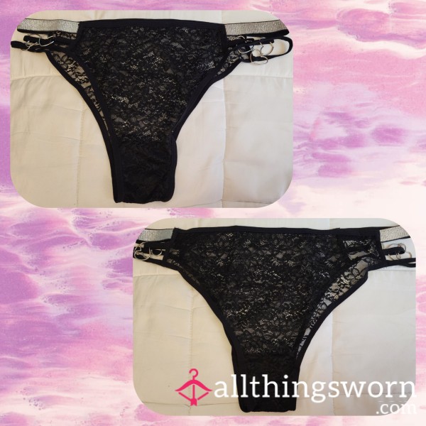 Black Lace Bikini/Fullback Panty