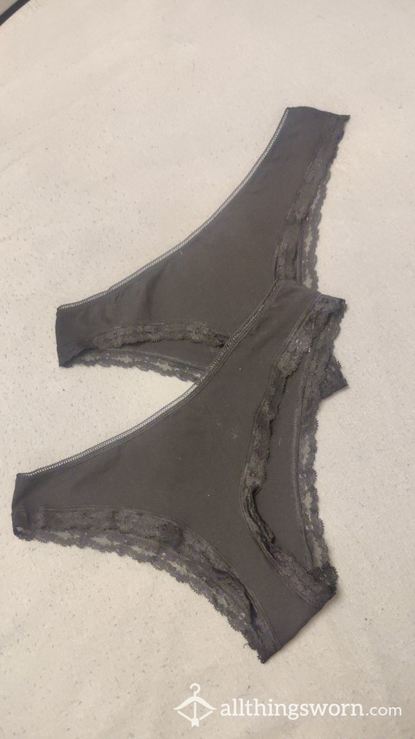 Black Brazilian Knickers Without Bows