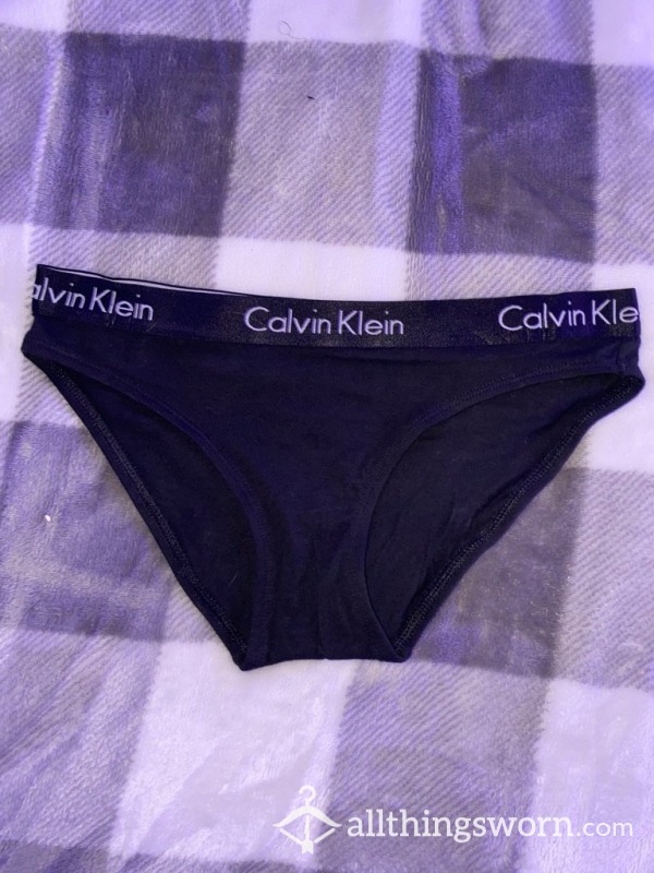 Black Calvin Klein Cotton Panties