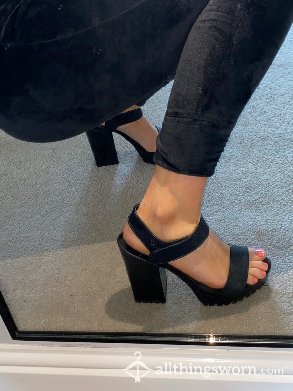 Black Clubbing Heels From Zara