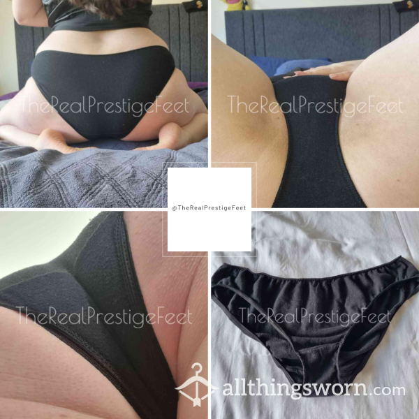 Black Cotton Full Back Briefs | Size 12-14 | Standard Wear 48hrs | Includes Pics | See Listing Photos For More Info - From £16.00