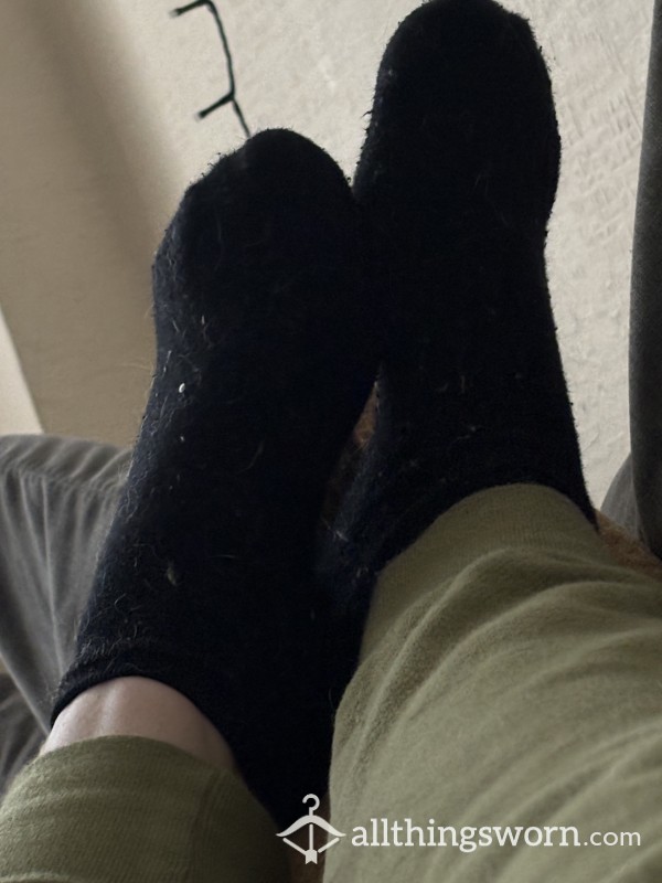 Black Dirty Trainer Socks