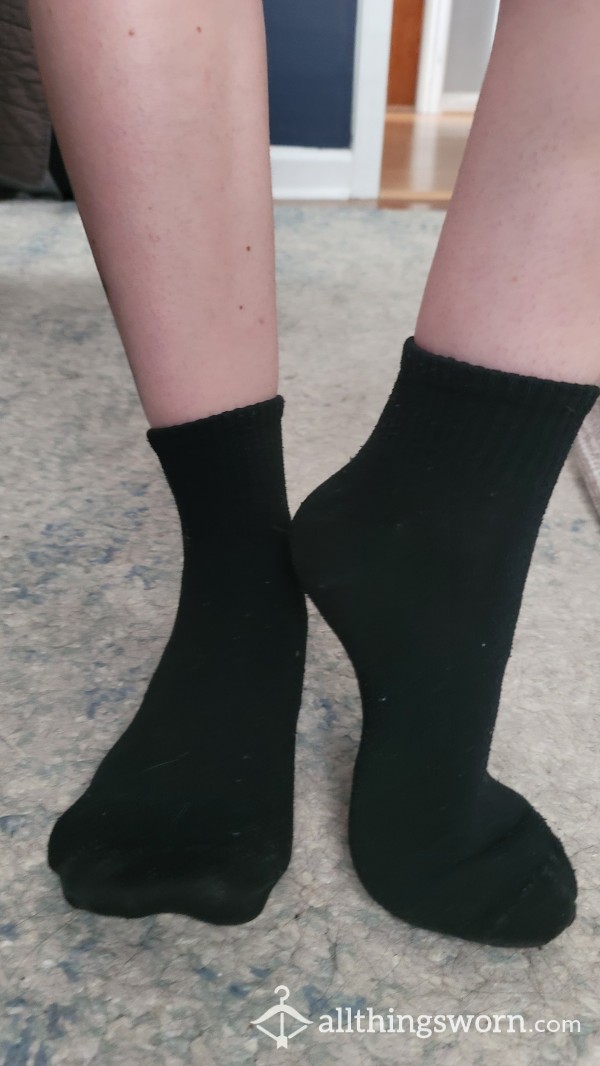 Black Ankle Field Socks