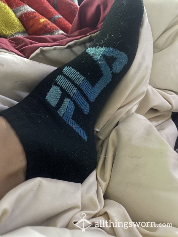 Black Fila Ankle Socks
