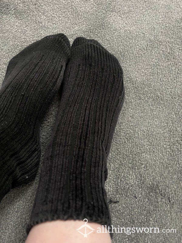 Black Fluffy Socks 7 Days Wear