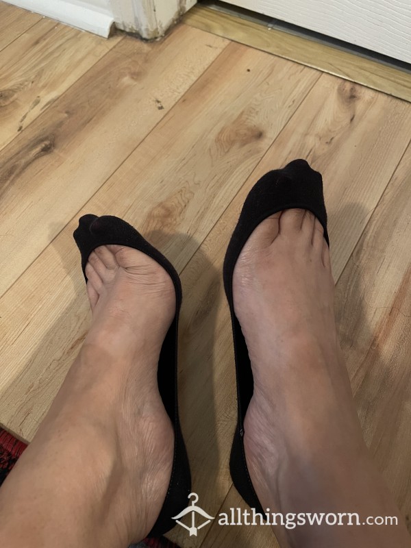 Black Footie Socks