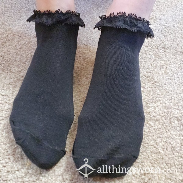 Black Frilly Socks