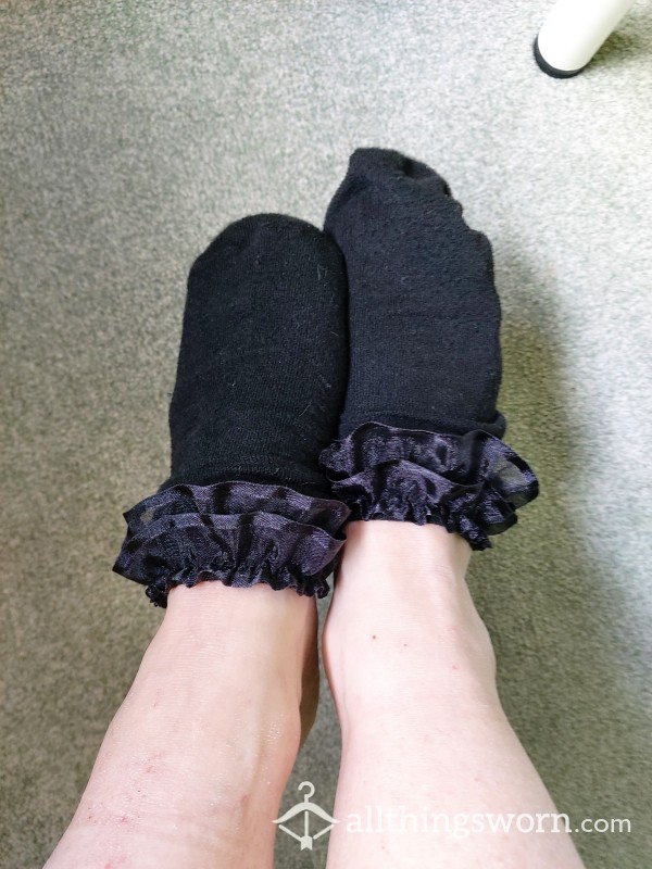 Black Frilly Socks