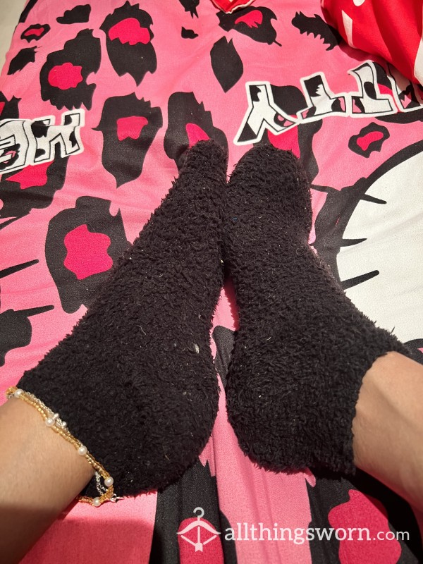Black Fuzzy Socks 4days To