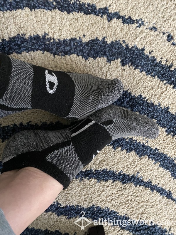 Black & Grey Champion Socks