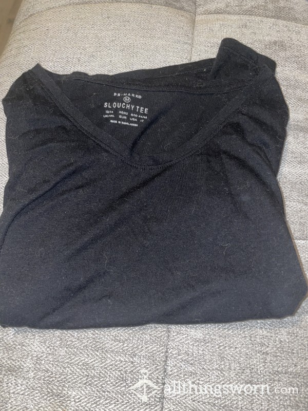 Black Gym Tshirt Used At Workout Classes And Gym Sessions