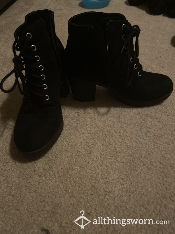 Black High Heel Boot