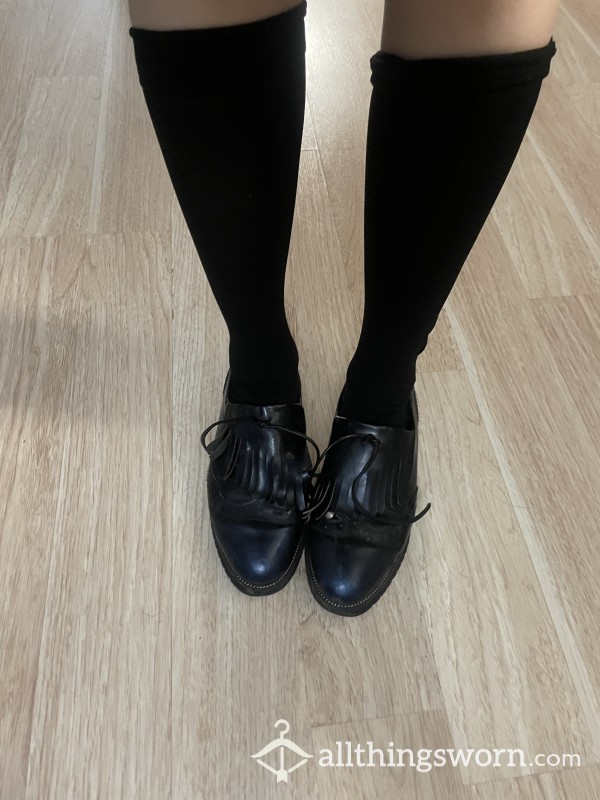 Black Japanese Style Uniform Shoes