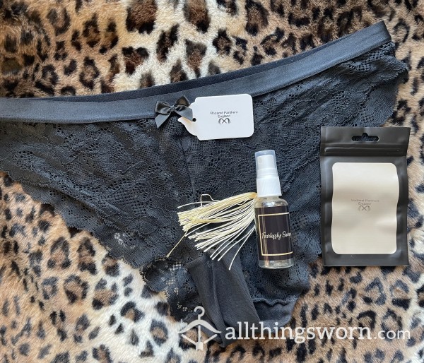 Black Lace 3 Day Used Panties & Scent