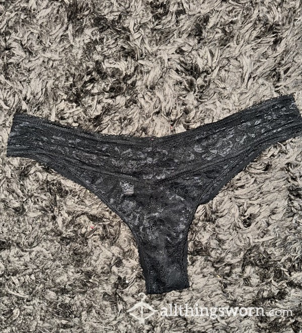 Sexy Black Lace Brazilian Style Panties Can Be  Worn For 24hours Or More!
