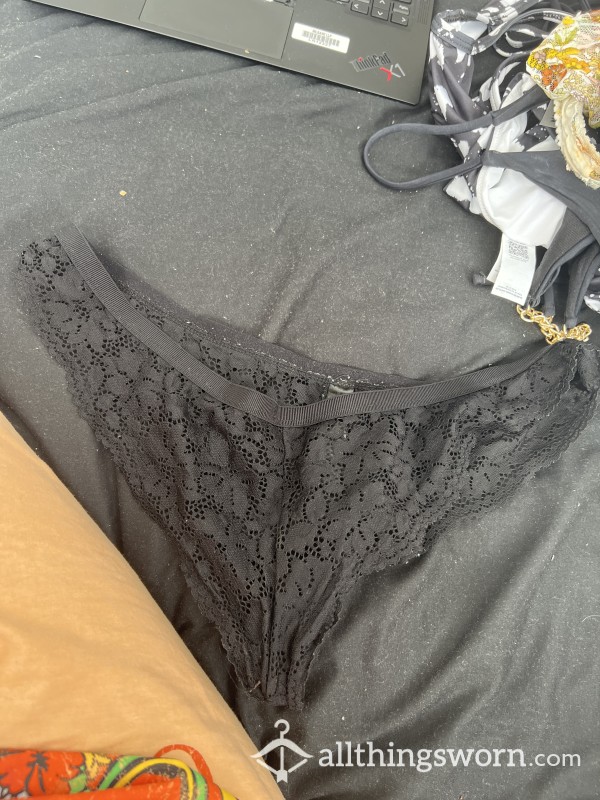Black Lace Cheeky Panties