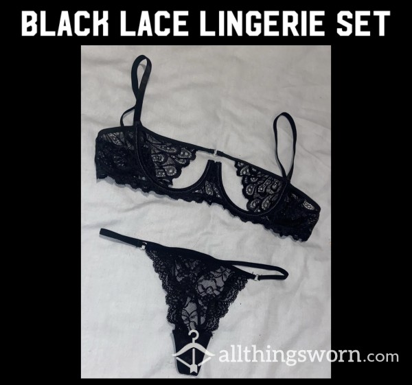 *reduced* Black Lace Lingerie Set🖤