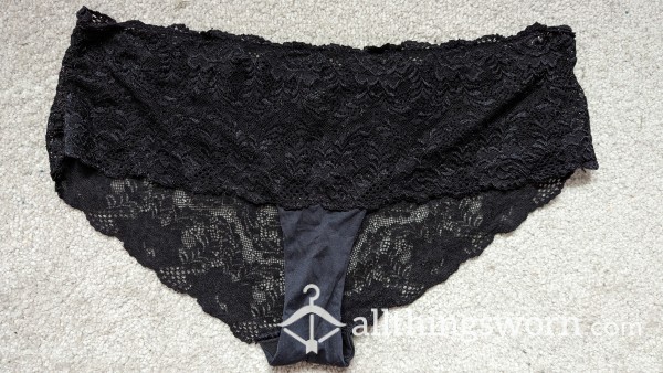 Black Lace Panties (48hr Wear)