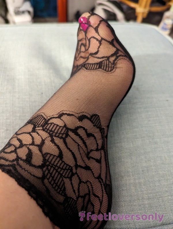Sexy Black Lace Socks