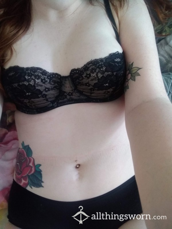 Black Lacy Bra Well-loved
