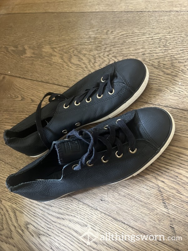 Black Leather Converse