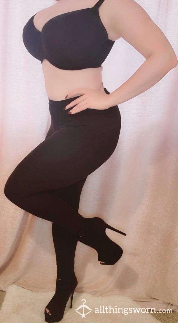 Black Leggings. Can Be Slept In And Worn Pantiless. Extras Available