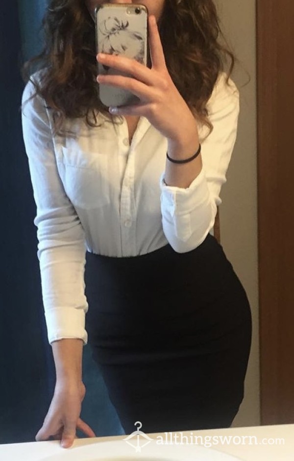 Black Mini Skirt, Size Small