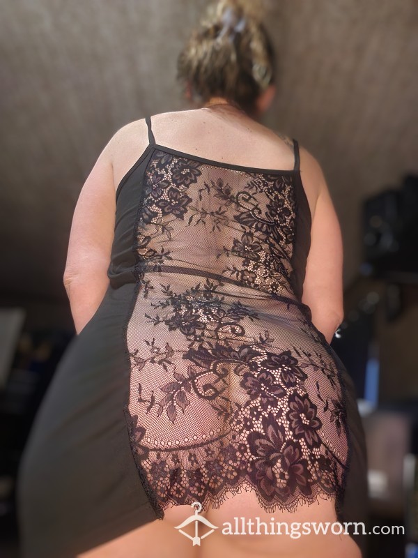 Black Nightgown,  Lace In The Back