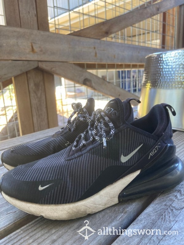 Black Nike Air Max Gym Shoes