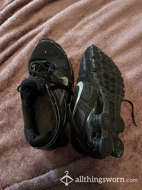 Black Nike Shox, Worn And Smelly, Years Old!