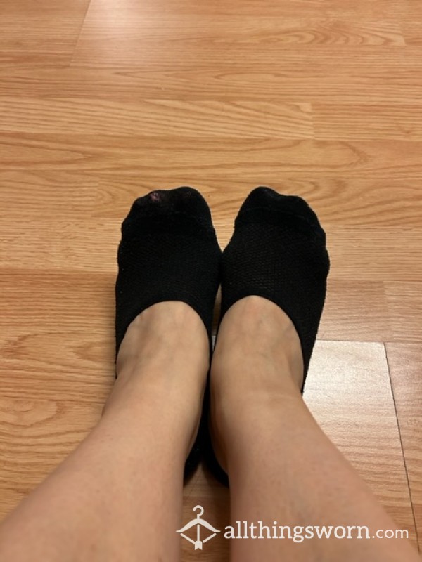 Black No Show Socks. Worn In Fave Summer Shoes