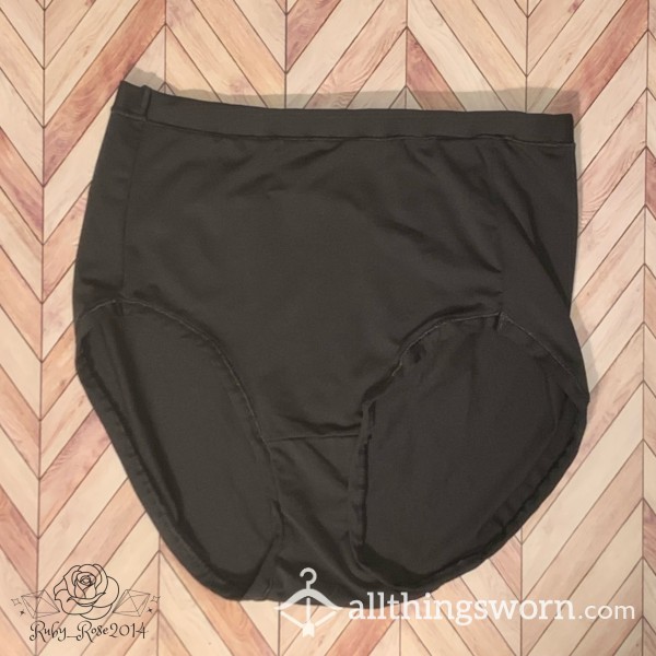 Black Nylon Panties
