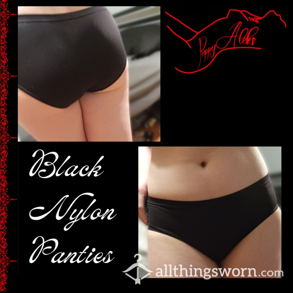 Black Nylon Panties 😘