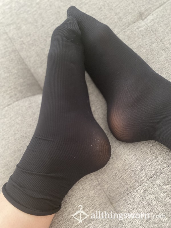 Black Nylon Socks 👣