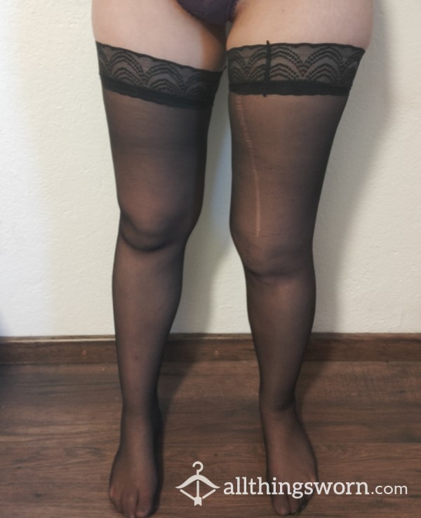 Black Nylon Stockings 🖤🕸️