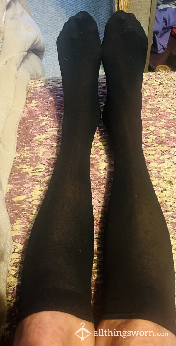 Black Nylon Trouser Socks