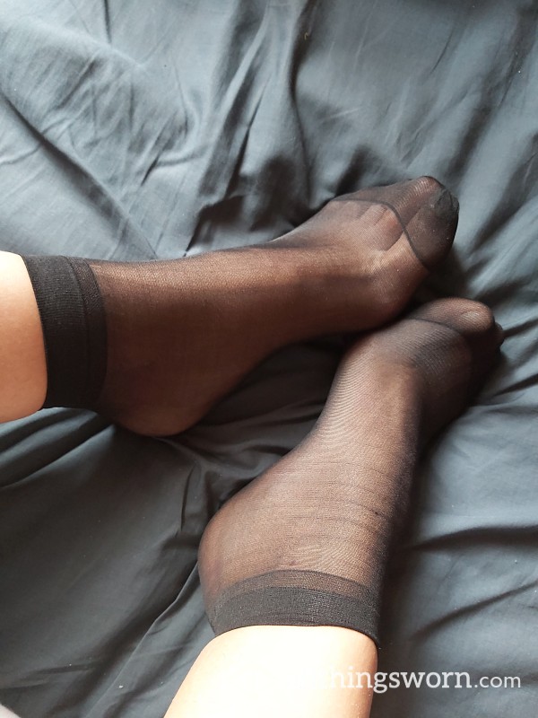 Black Nylon Work Socks