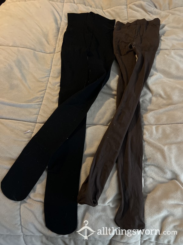 Black Or Brown Tights Comes With Seven Day Wear Pick Your Pair