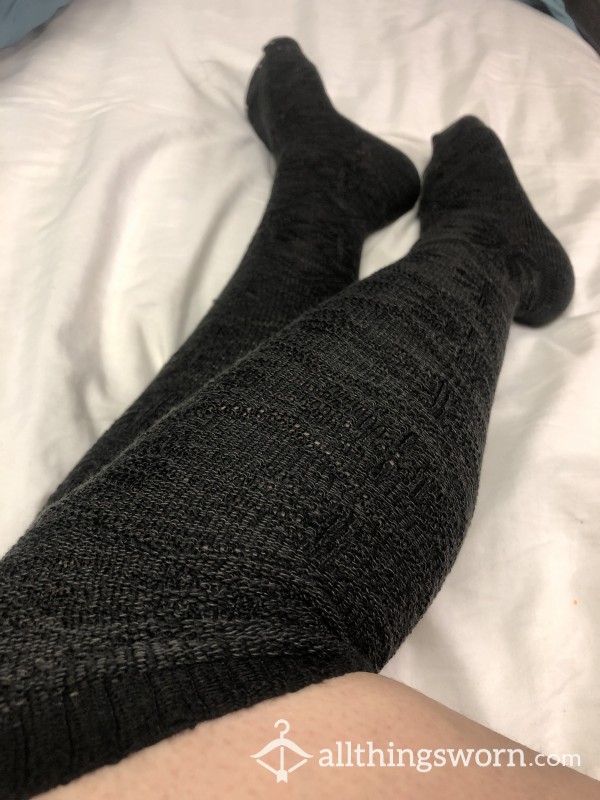 Black Over Knee Socks