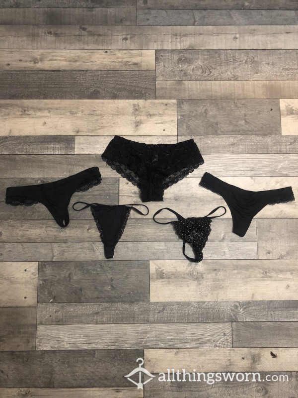 Black Panties/ Thongs 🖤🖤