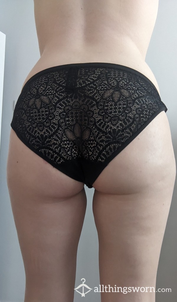 Black Panties With Lace Rear