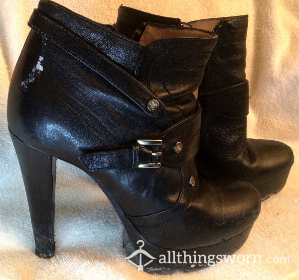🖤 Black Platform High Heel Boots 🖤