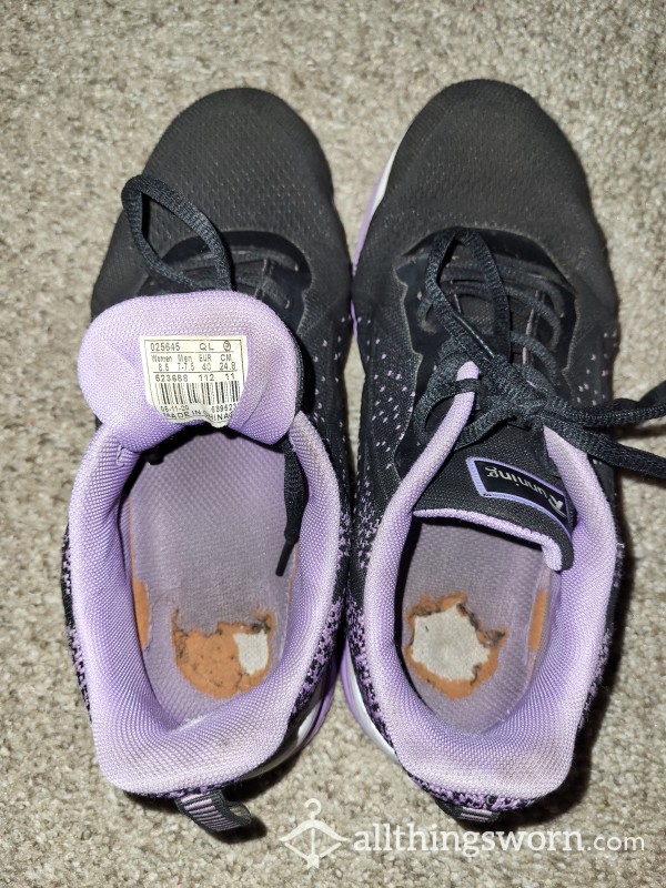Black & Purple Running Shoes