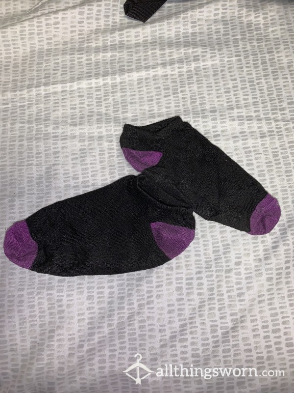 Black & Purple Socks