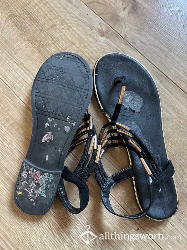Black Sandals - Absolutely Ruined!