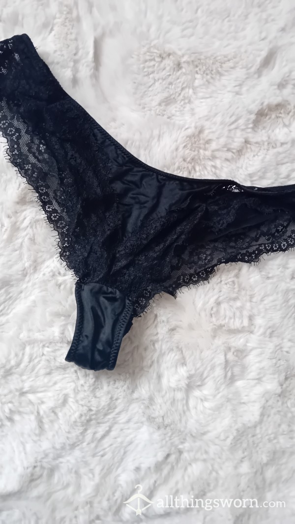 Black Satin And Lace