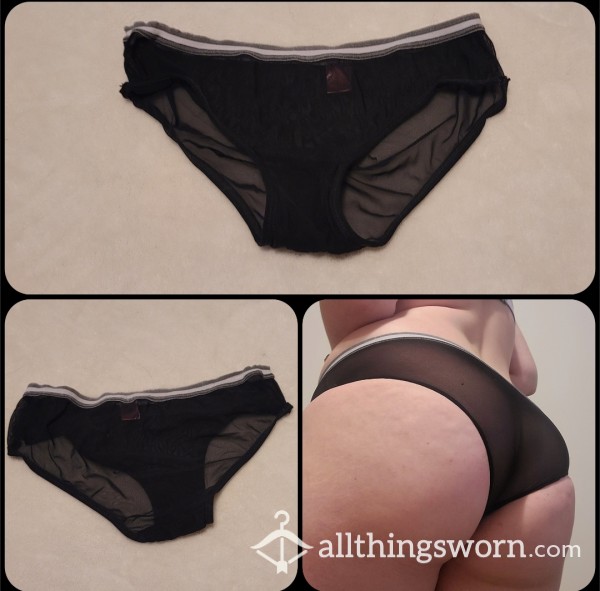 Black See-through Cheeky Knickers