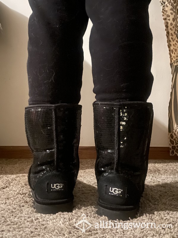 Black Sequence Ugg Boots