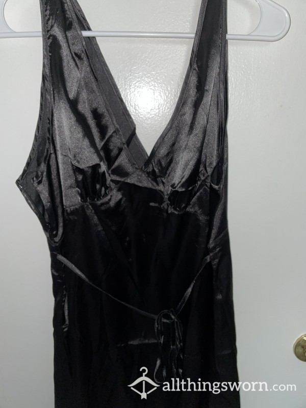Black Sexy Slip Dress XL